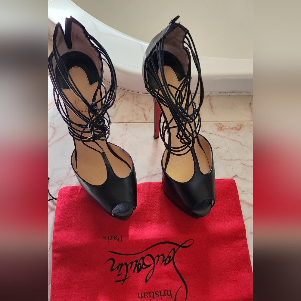 Christian Louboutin platform heels, size 39